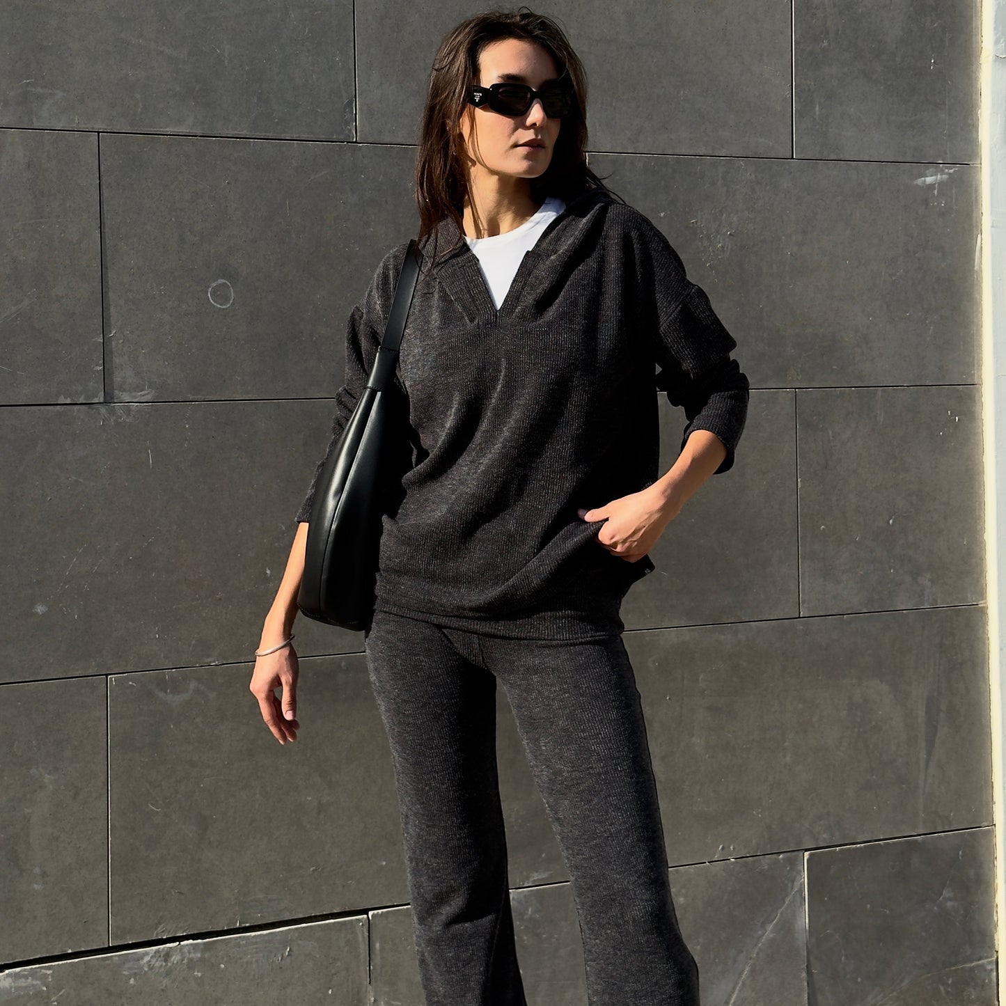 Grey Knit Sweater