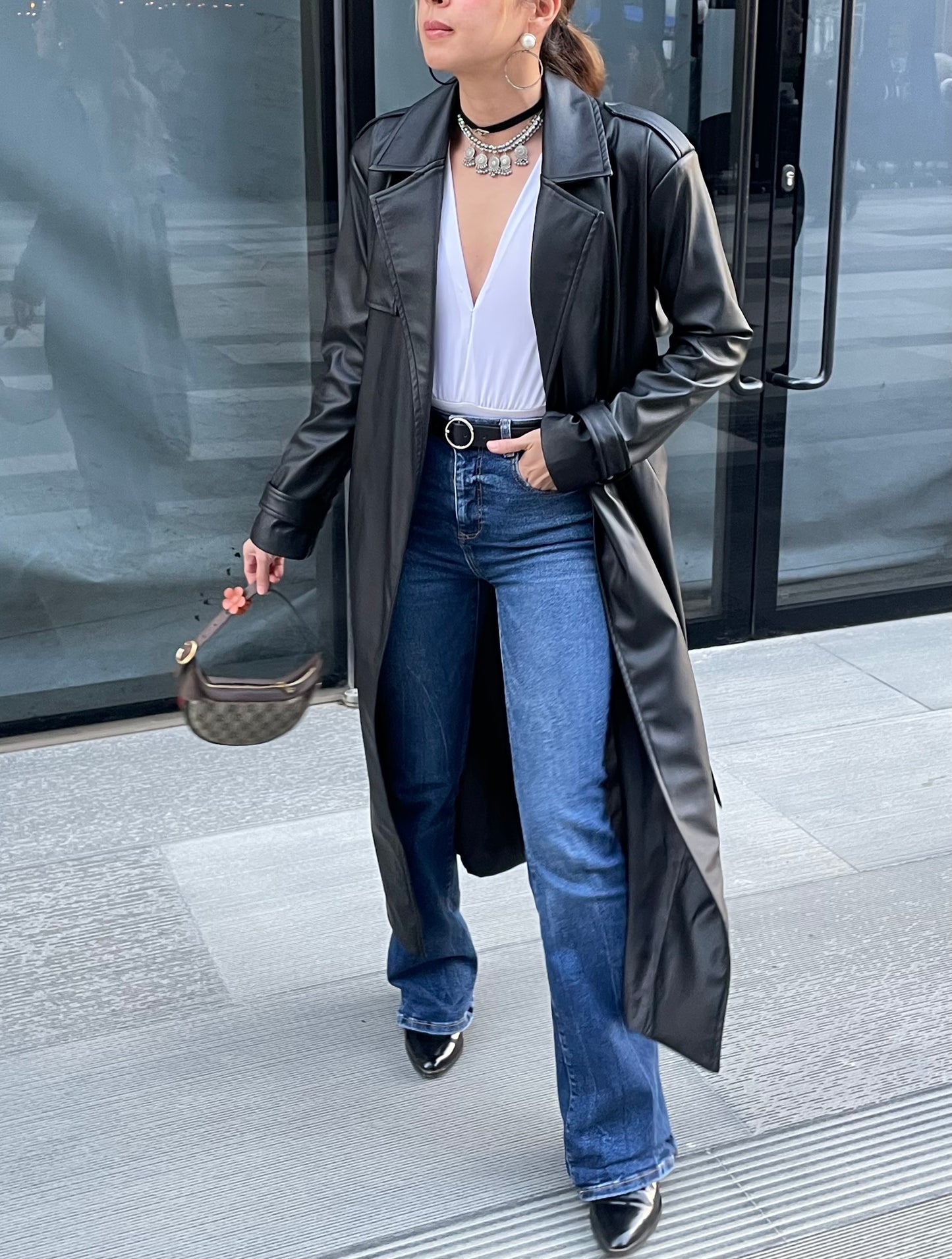 Leather Trench Coat