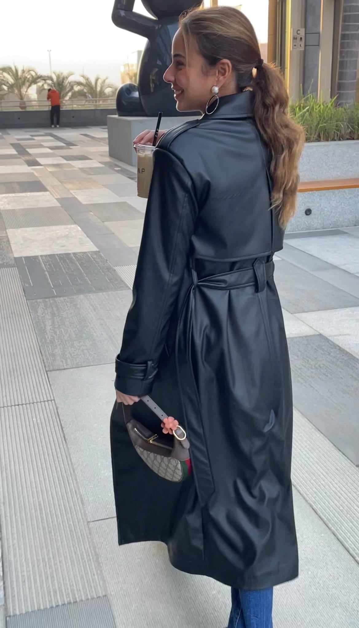 Leather Trench Coat