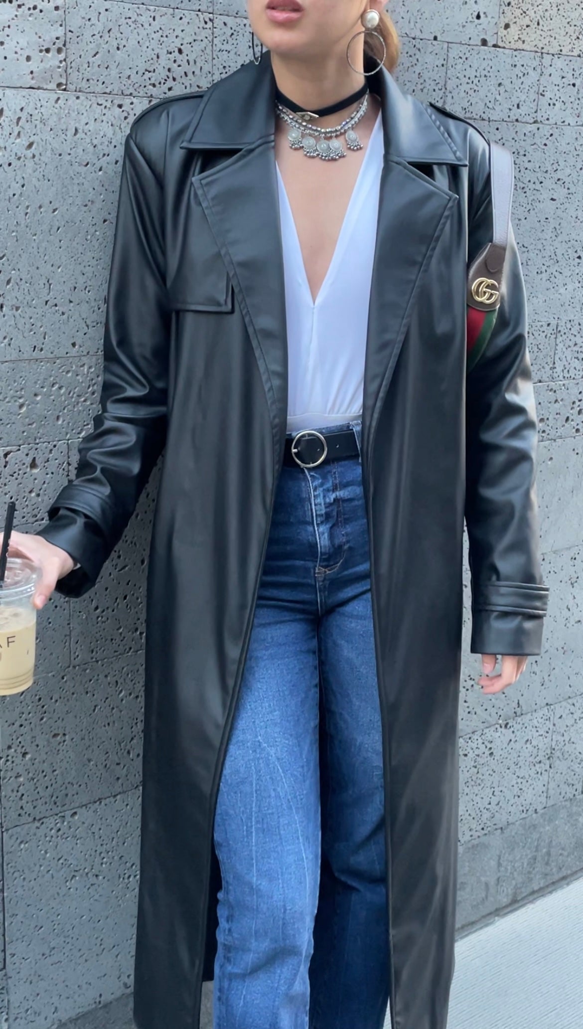 Leather Trench Coat
