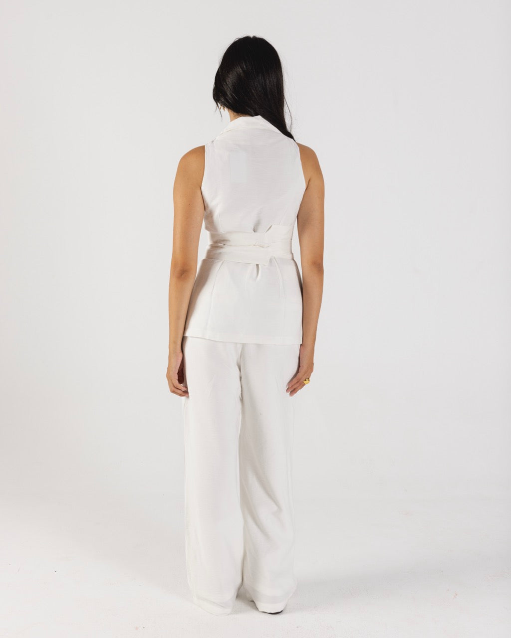 White Set Double Layered Pants