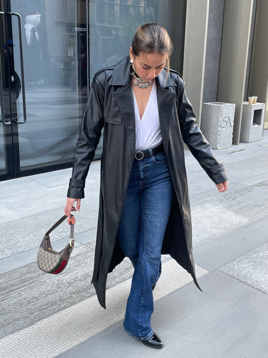 Leather Trench Coat