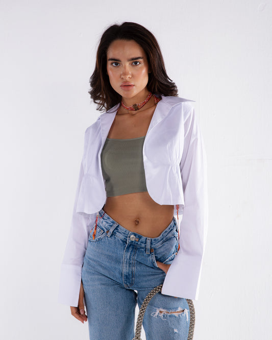 White Poplin Shirt